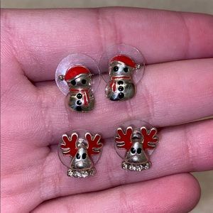 Snowman’s and Reindeer earrings
